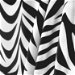 White/Black Zebra Charmeuse Fabric thumbnail image 2 of 2