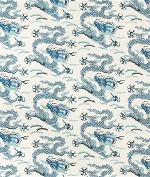 Kravet Zen Dragon Indigo Fabric