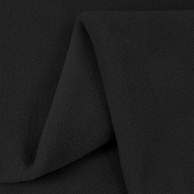 Zirotek Black 300 Wt. Fleece Fabric