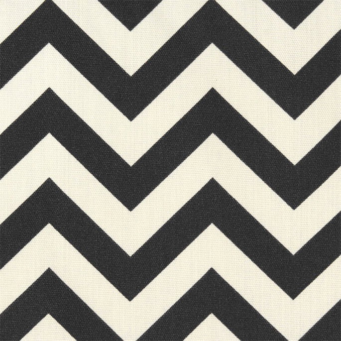Premier Prints Outdoor Zig Zag Ebony Fabric image 2 of 5