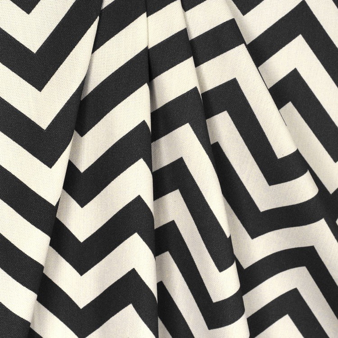 Premier Prints Outdoor Zig Zag Ebony Fabric image 3 of 5