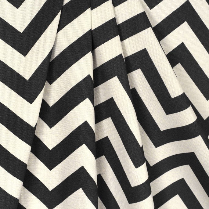 Premier Prints Outdoor Zig Zag Ebony Fabric image 3 of 5