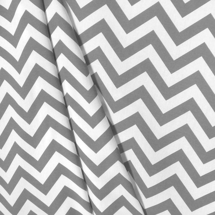 Premier Prints Outdoor Zig Zag Gray Fabric image 3 of 5