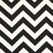 Premier Prints Zig Zag Black Canvas Fabric