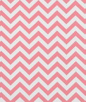 Premier Prints Zig Zag Baby Pink/White Canvas Fabric
