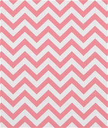Premier Prints Zig Zag Baby Pink/White Fabric