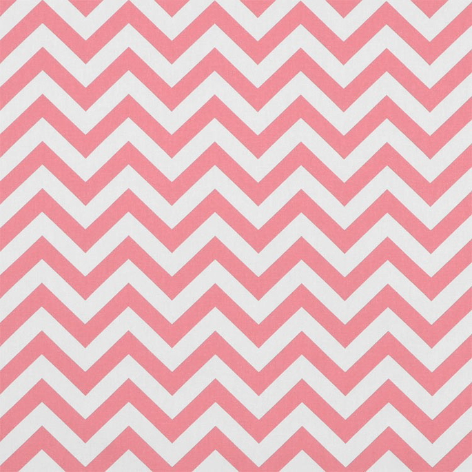 Premier Prints Zig Zag Baby Pink/White Canvas Fabric image 1 of 5