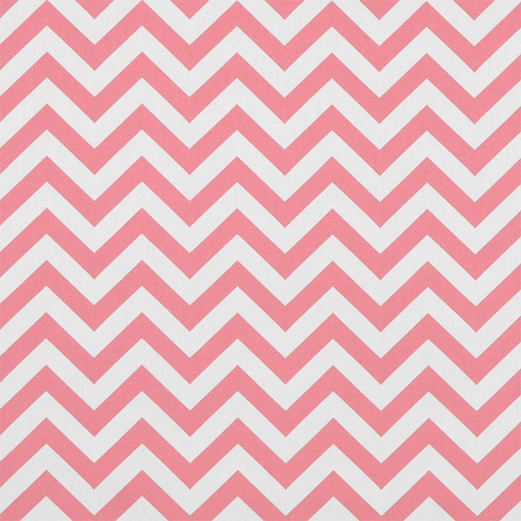 Premier Prints Zig Zag Baby Pink/White Fabric
