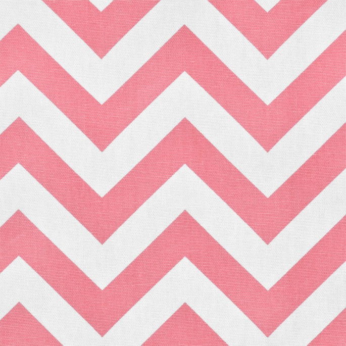 Premier Prints Zig Zag Baby Pink/White Canvas Fabric image 2 of 5