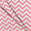 Premier Prints Zig Zag Baby Pink/White Fabric - Image 3