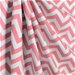 Premier Prints Zig Zag Baby Pink/White Canvas Fabric thumbnail image 4 of 5