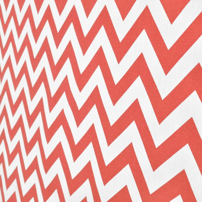 Premier Prints Zig Zag Coral/White Canvas Fabric image 5 of 5
