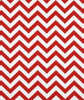 Premier Prints Zig Zag Lipstick/White Canvas Fabric