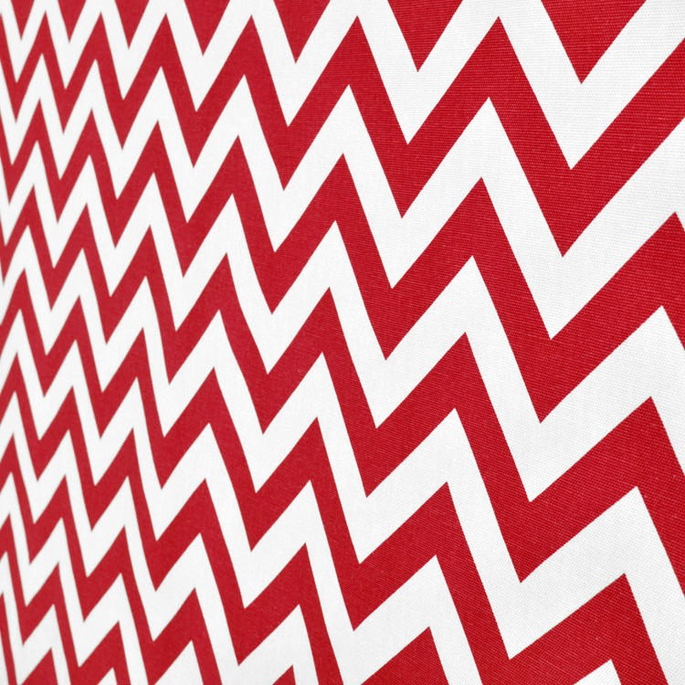 Premier Prints Zig Zag Lipstick/White Canvas Fabric image 5 of 5